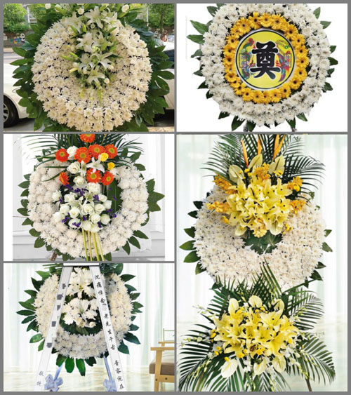 湖南永州祁阳县肖家镇九龙村花圈速递
